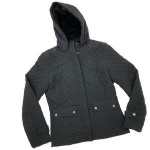 Calvin Klein quilted jacket/coat with hood.